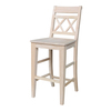 International Concepts Canyon BarHeight XX Stool, 30" Seat Height, Ready to Finish S-473